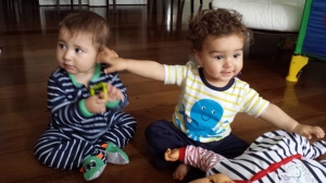 7 meses: visita a São Paulo e a primeira brincadeira com o primo Timoteo